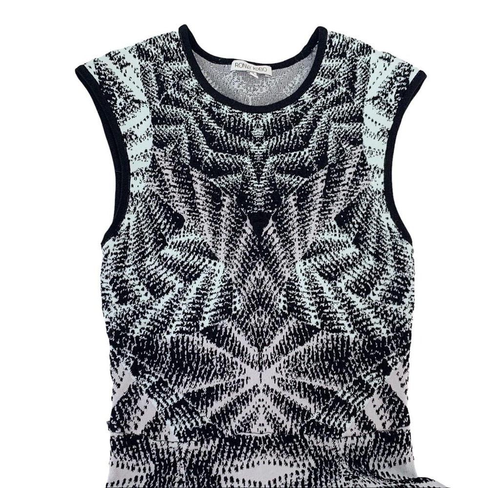 Ronny Kobo XS Designer Dress Fit And Flare Sweater Dress